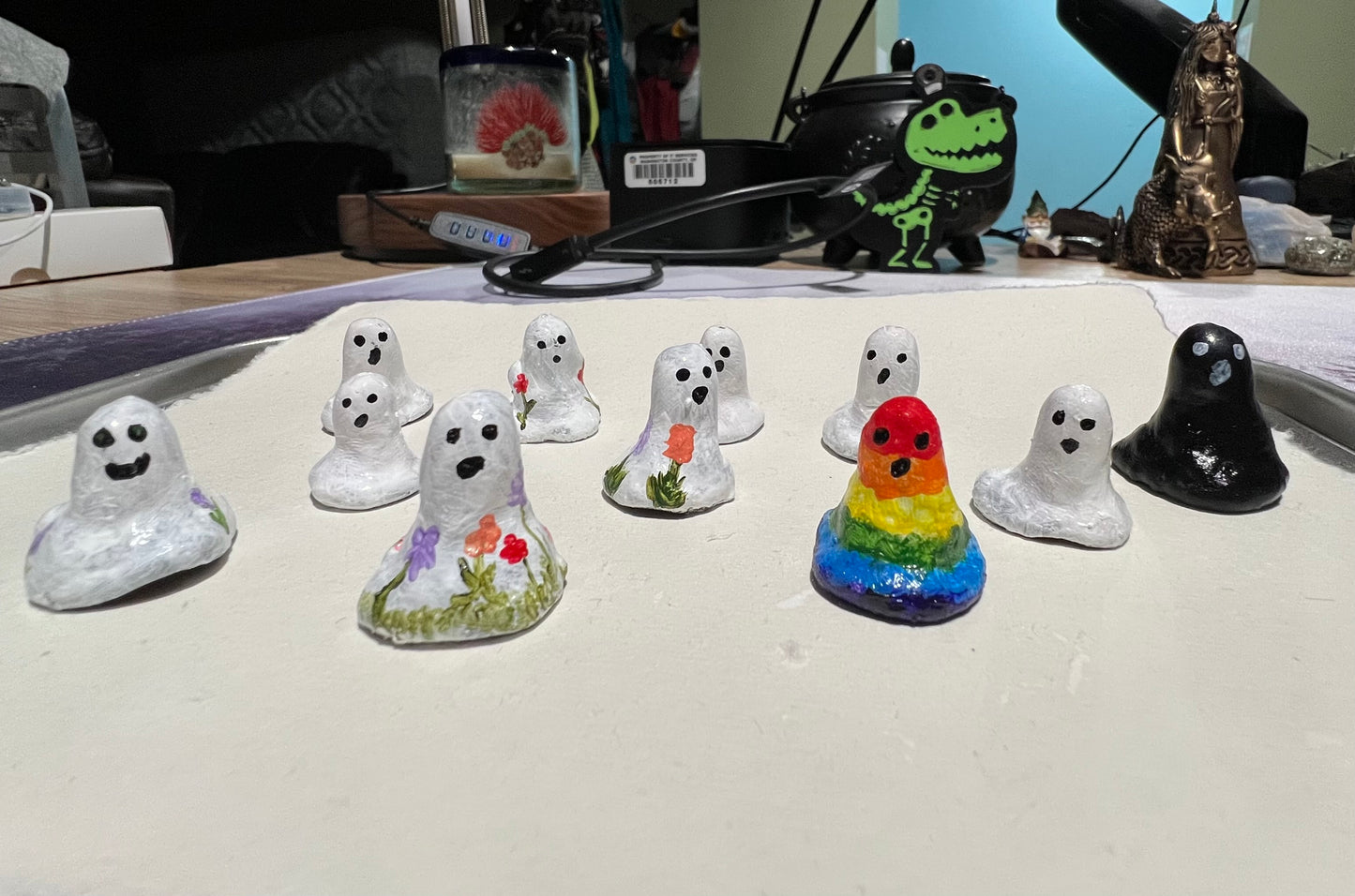 Ghostie Mini Statues