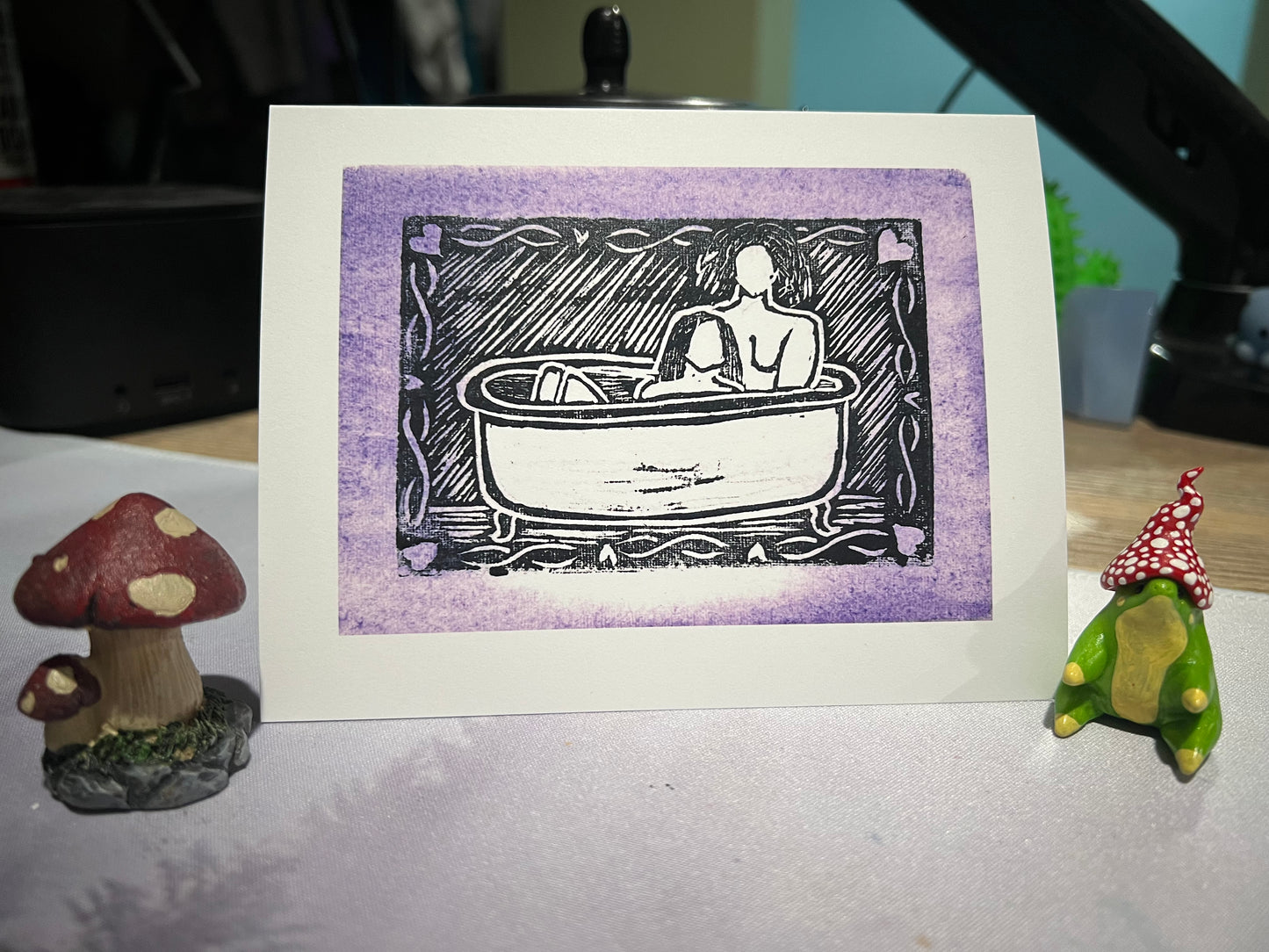 Dani & Sage (Purple, Greeting Card)