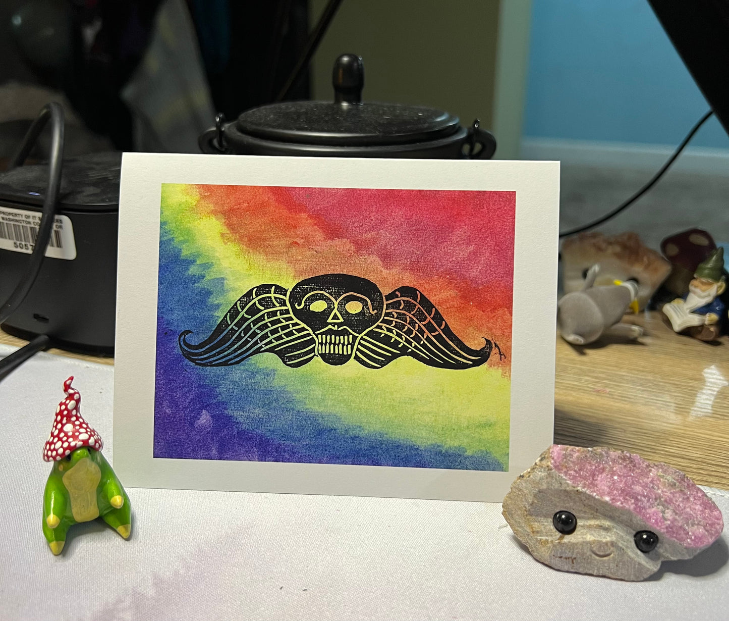 Memento Mori Rainbow Greeting Card