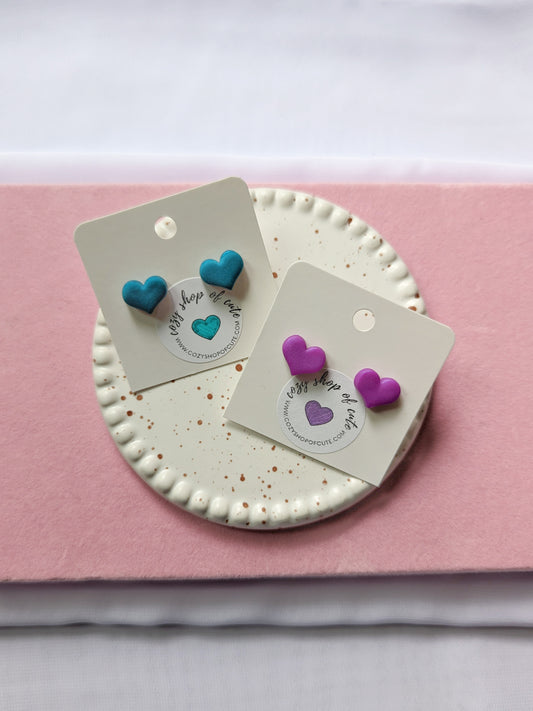 Heart Stud Earrings